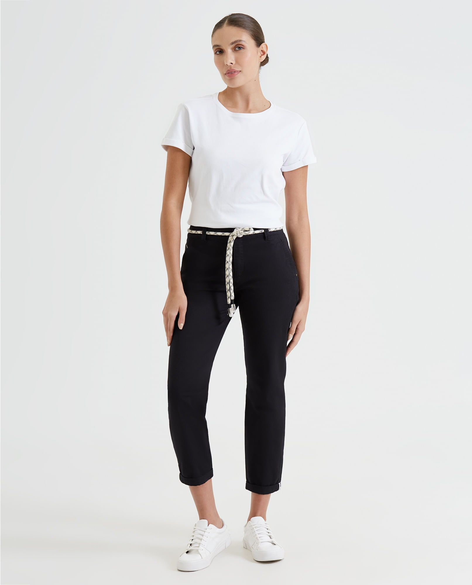 Pantalón con bota recta para mujer