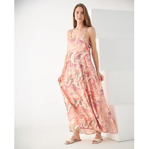 Vestido de tela fluida para mujer