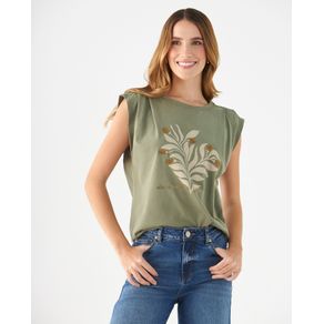 Camiseta manga sisa para mujer