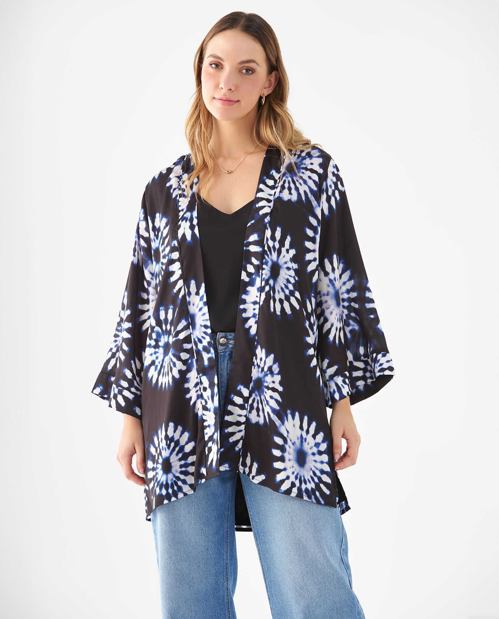 Cardigan manga larga para mujer