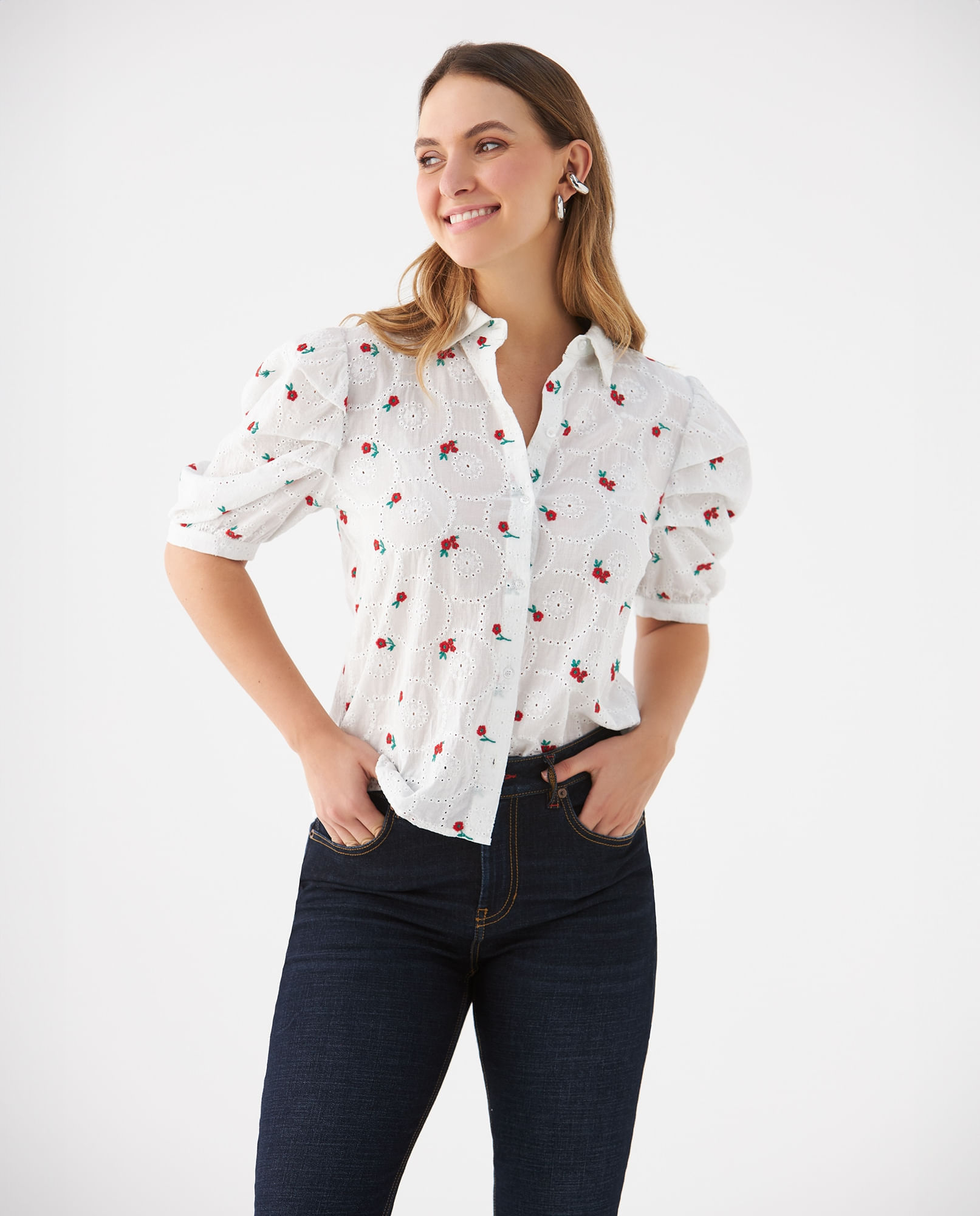 Camisa manga corta para mujer