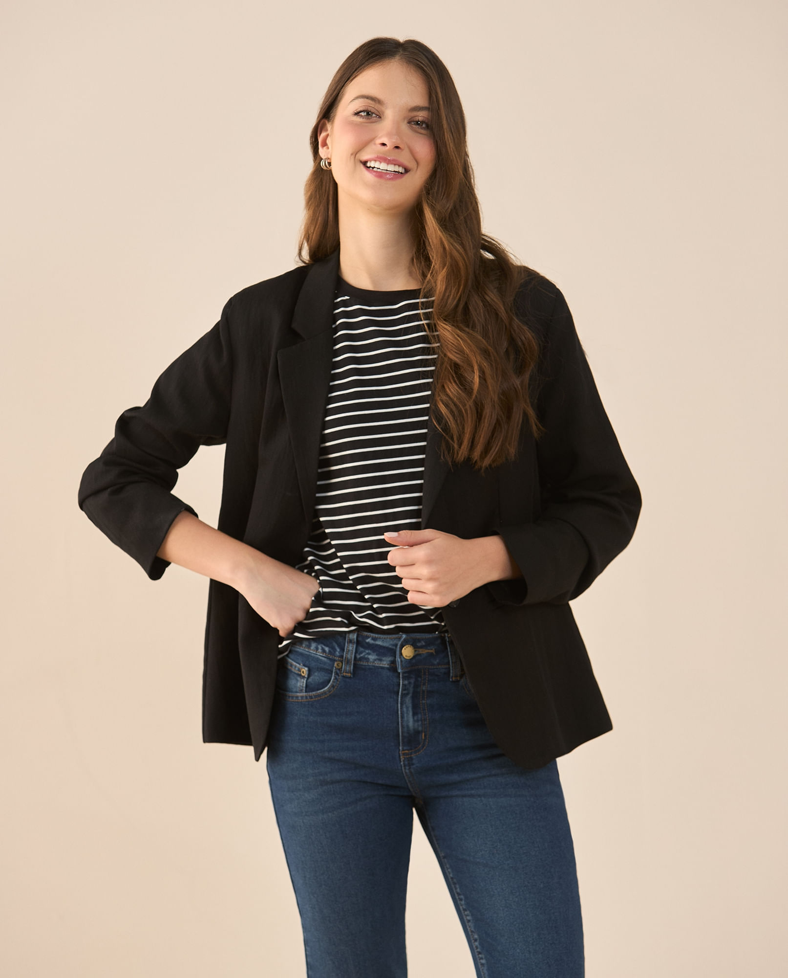 Camiseta a rayas para mujer