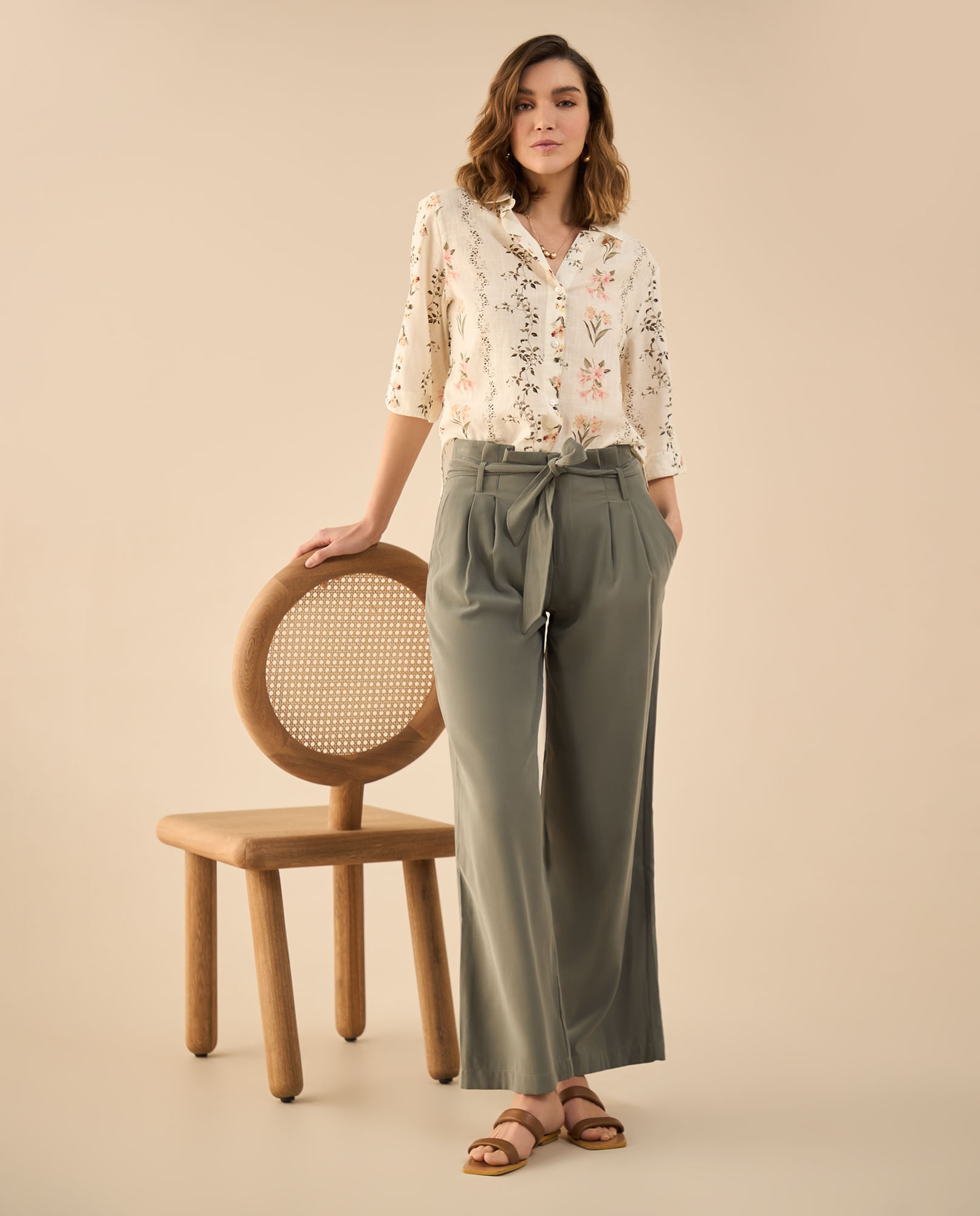 Pantalón clásico bota recta para mujer