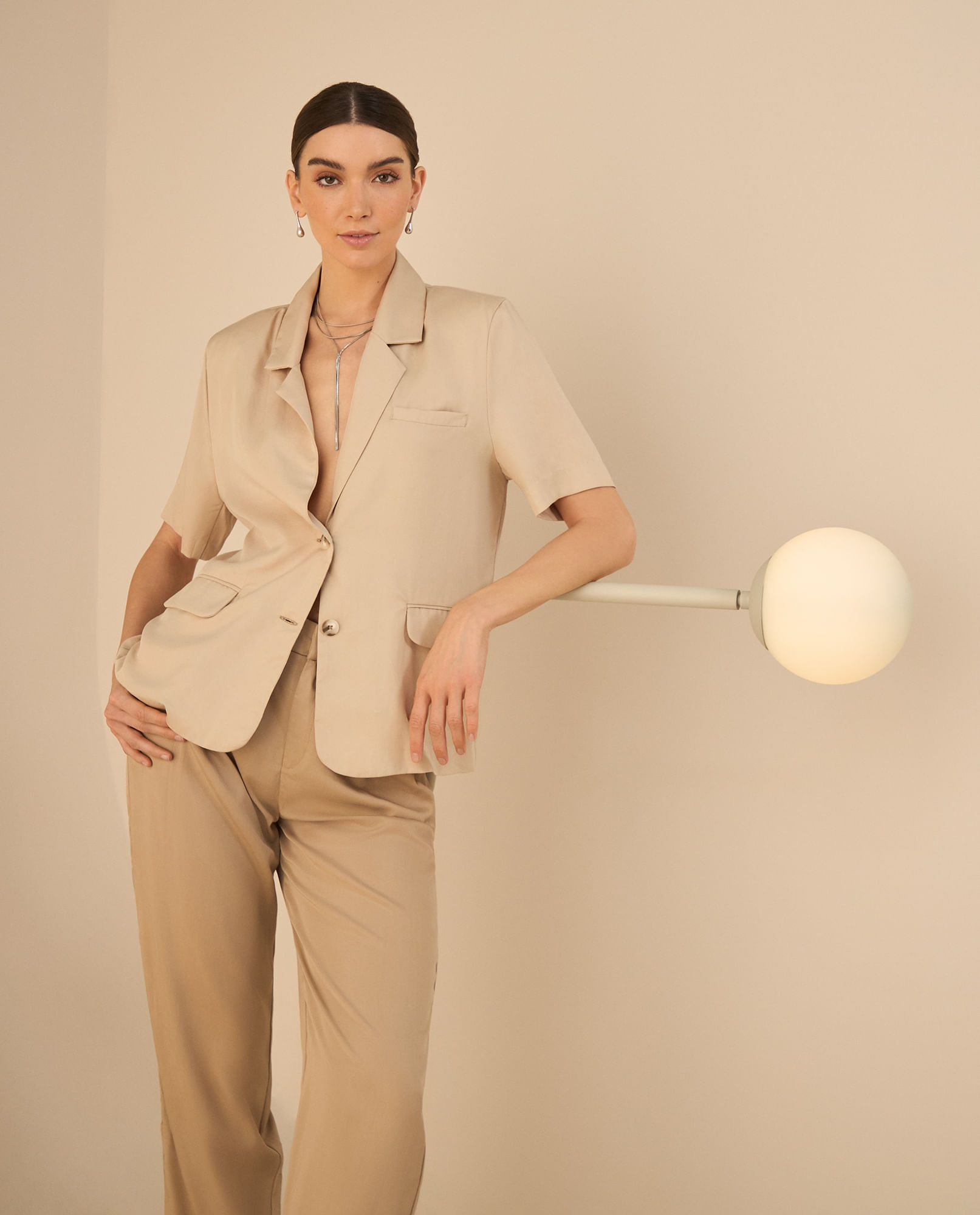 Chaqueta tipo camisa para mujer