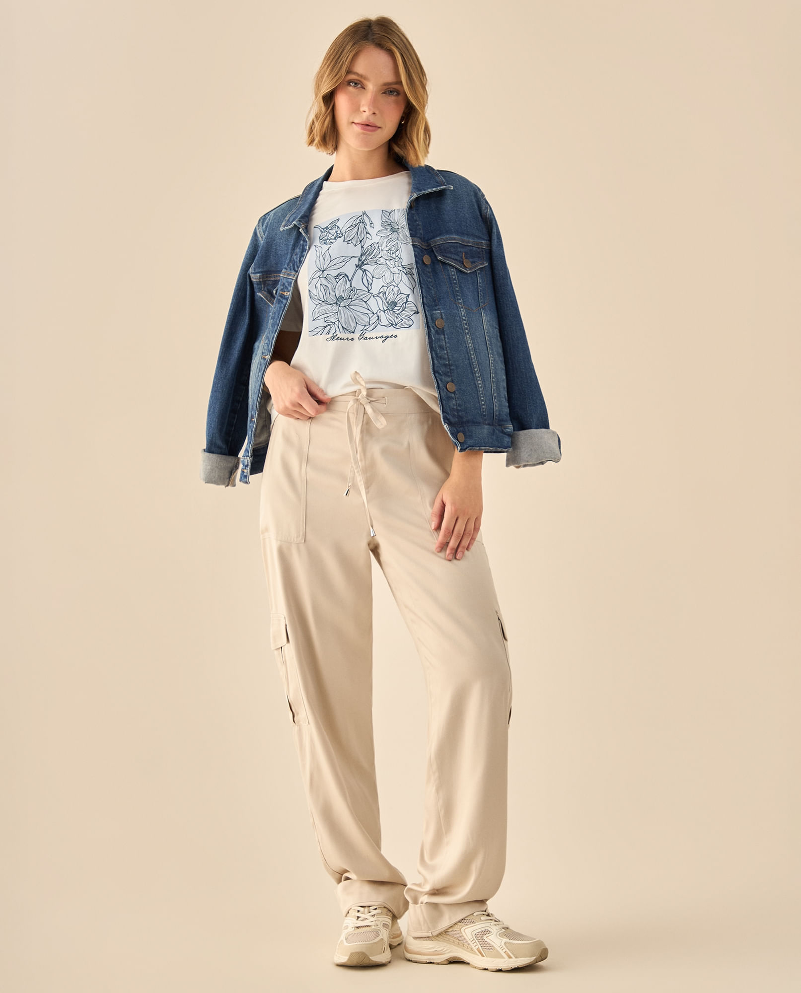 Pantalón Cargo con Bolsillos Funcionales