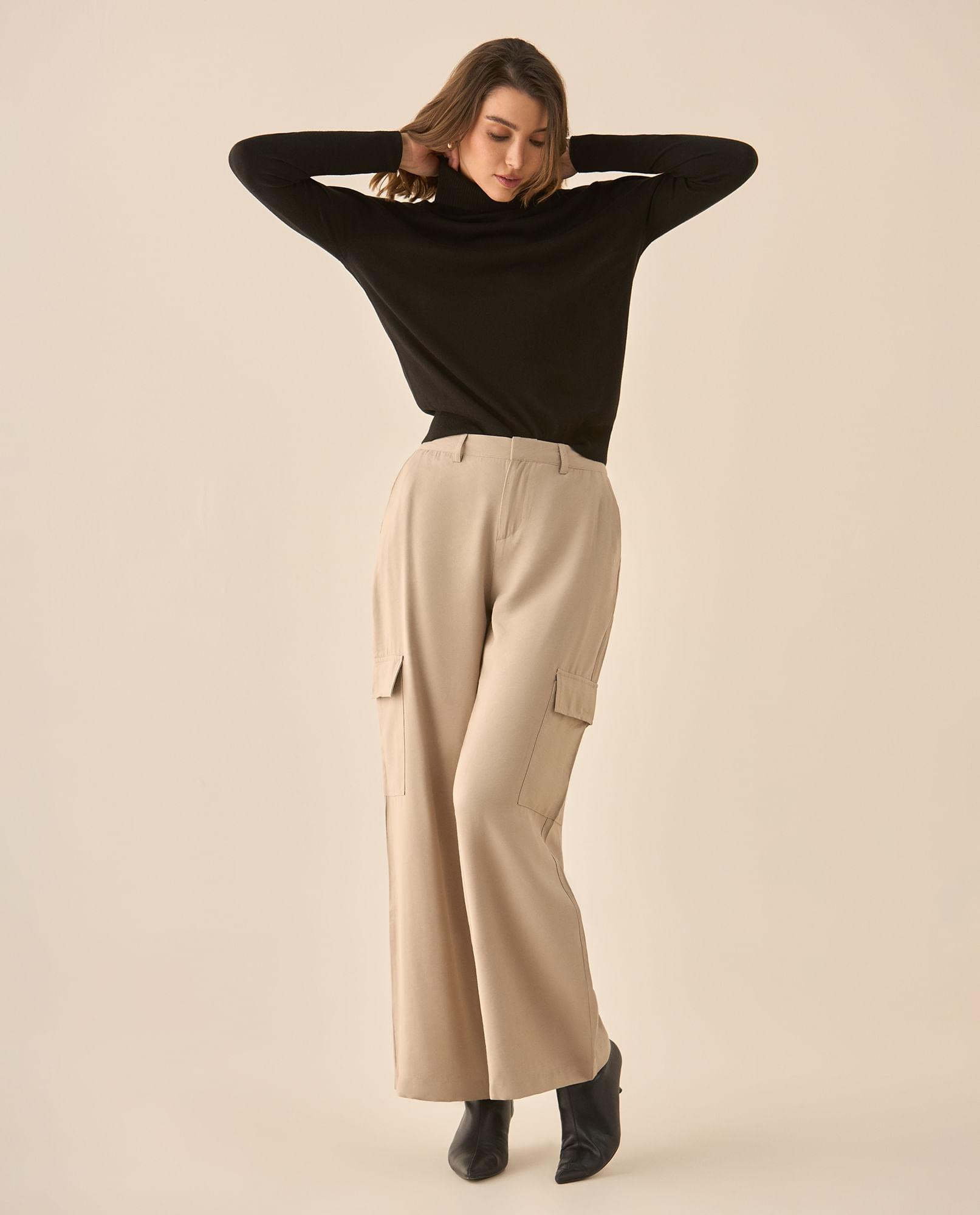 Pantalón clásico bota recta para mujer