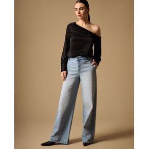 Jean Wide Leg Azul Rivera Medio