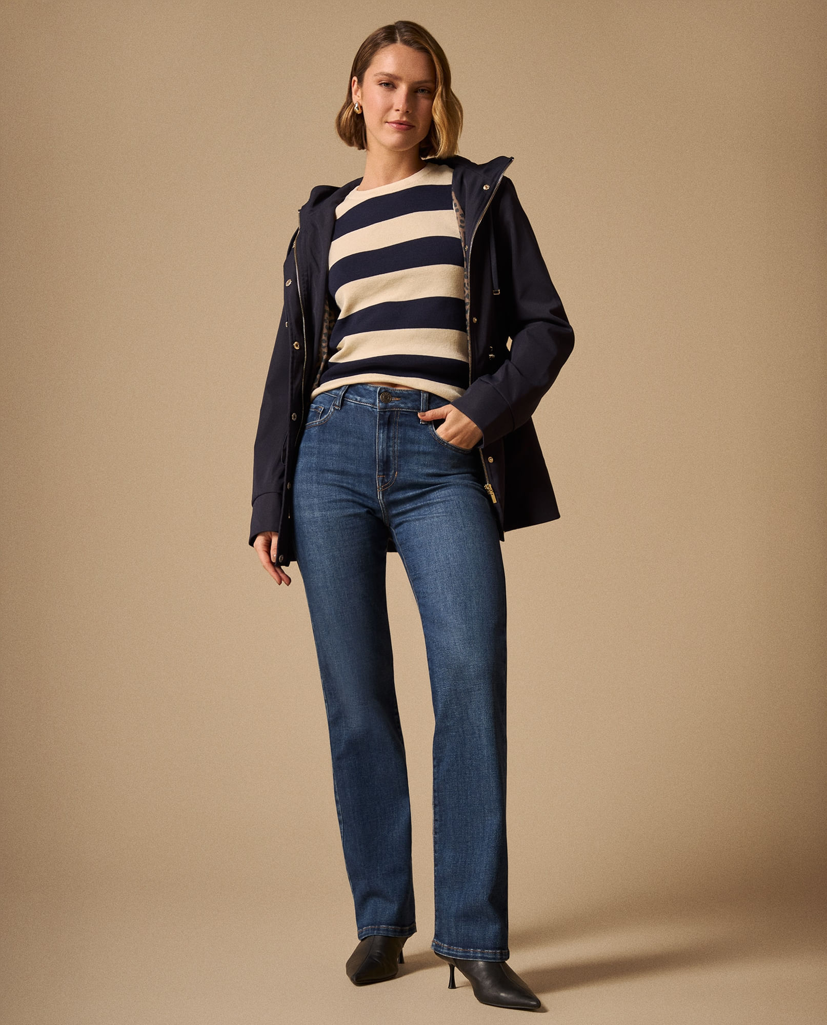 Jean Straight Azul Rivera Medio